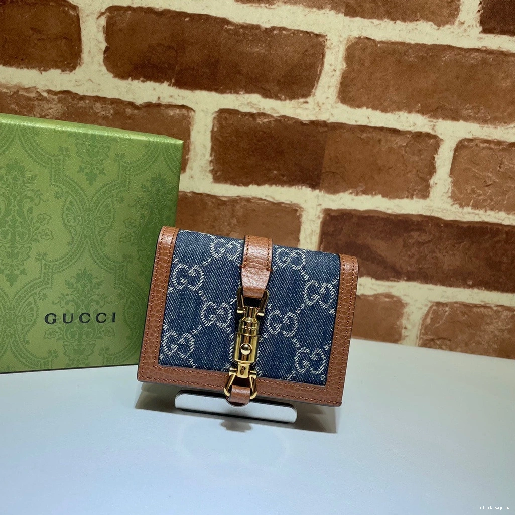 First bag ru card 1961 Jackie wallet GUCCI case 0809